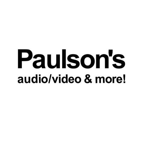 Discover Audio & Video. . Paulsons audio